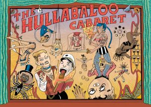 Graphik. Werbung für das Hullabaloo Cabaret